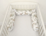 Cylindrical crib bumper – forest, olive