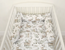 Cylindrical crib bumper – forest, olive