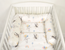 Cylindrical crib bumper – bubbles
