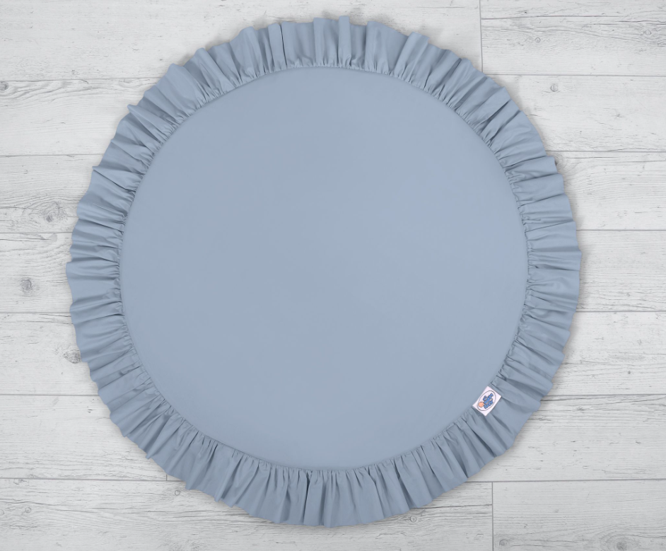 Canopy with play mat – pastel blue