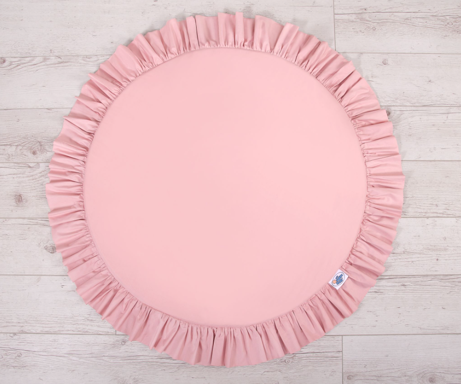 Canopy with play mat – pastel pink