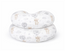 C-shaped pregnancy pillow – white teddy bears