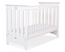 Lesena posteljica Lorenzo III 120 × 60 cm – belo-siva