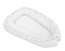Cocoon baby nest with a ruffle – white