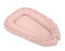 Cocon baby nest with a ruffle – pastel pink