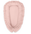 Cocon baby nest with a ruffle – pastel pink
