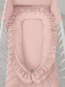 Cocon baby nest with a ruffle – pastel pink