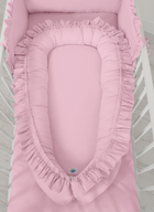 Cocon baby nest with a ruffle – pink