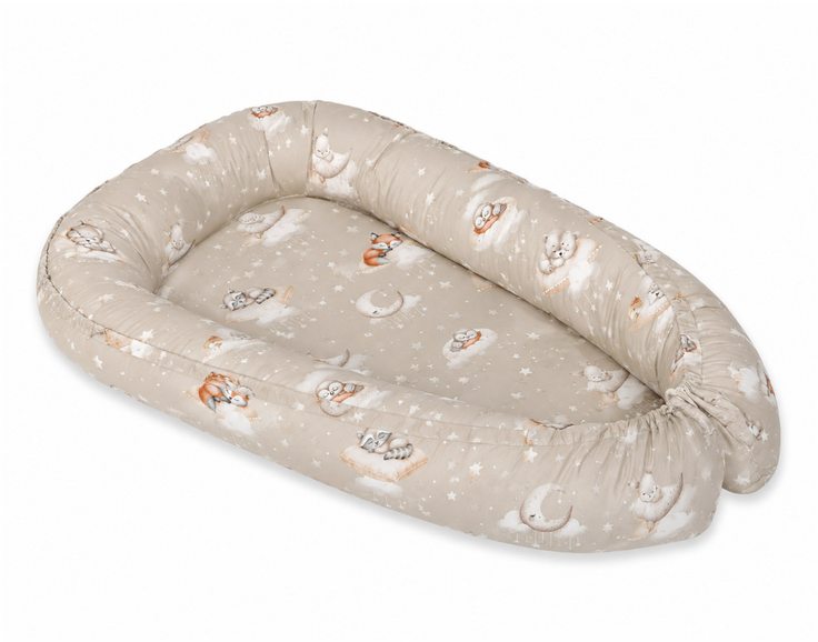 Double-sided baby nest Kokon – forest stars
