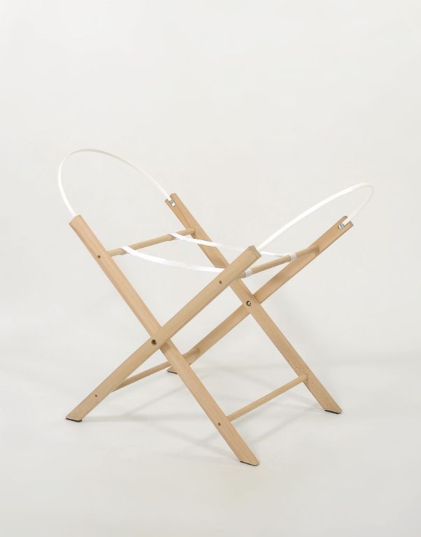 BOHO wooden Moses basket stand – natural
