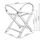 BOHO wooden Moses basket stand – natural