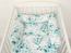 Cylindrical crib bumper – eucalyptus, mint