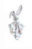 Cotton bunny security blanket – green forest and grey