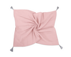 Muslin blanket with tassels – pastel pink
