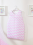 Sleeping bag 6–12 months – pink zig-zag