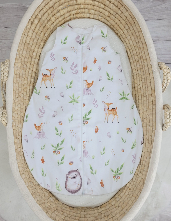 Summer sleeping bag 0–6 months – forest tenderness