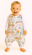 Sleeping bag with feet 9–24 months – turquoise train