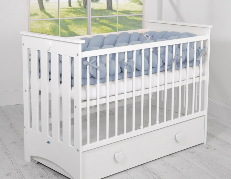 XXL Knot Bumper 360 cm – pastel blue
