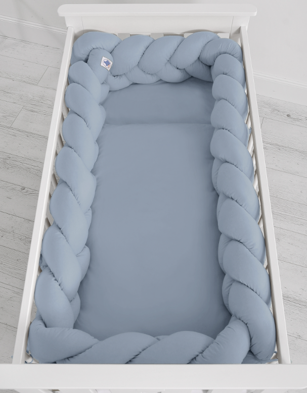 XXL Knot Bumper 360 cm – pastel blue