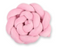 Minky knotted crib bumper 180 cm – pink
