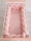 XXL braided bumper 360 cm – pastel pink