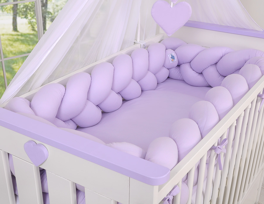 Vozličasta obroba XXL 360 cm – lila