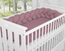 Knotted crib bumper 180 cm – pastel purple