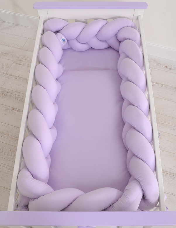 Vozličasta obroba XXL 360 cm – lila