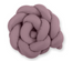 Knotted crib bumper 180 cm – pastel purple