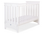Lesena posteljica Lorenzo III 120 × 60 cm – bela