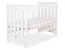 Lesena posteljica Lorenzo III 120 × 60 cm – bela