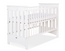 Lesena posteljica Lorenzo III 120 × 60 cm – bela