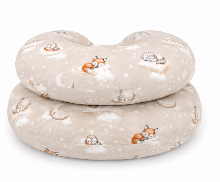 C-shaped pregnancy pillow cover – forest stars