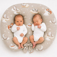 Nursing pillow cover for twins – forest friends