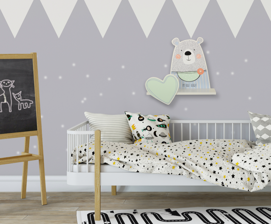 Wall shelf – Tobi the teddy bear