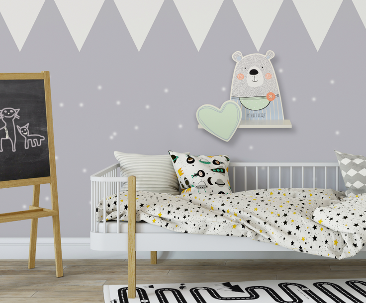 Wall shelf – Tobi the teddy bear