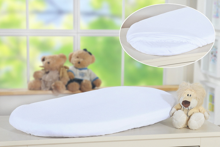 Terry fitted sheet for Moses basket