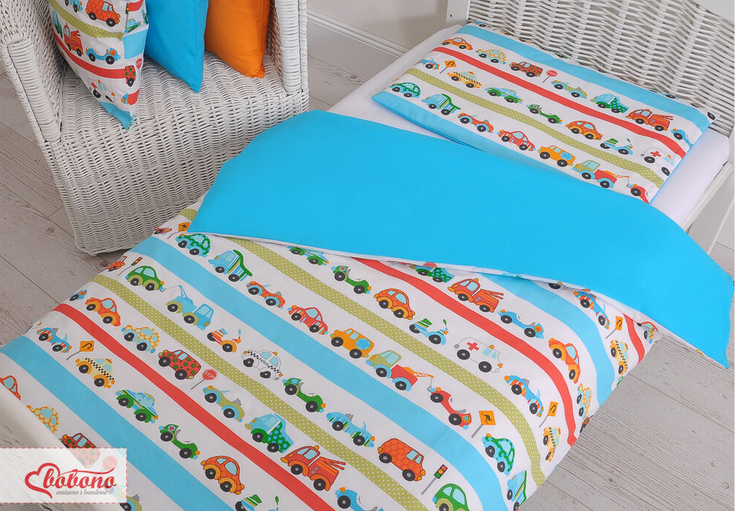 Children's bedding 135 × 100 cm – retro cars