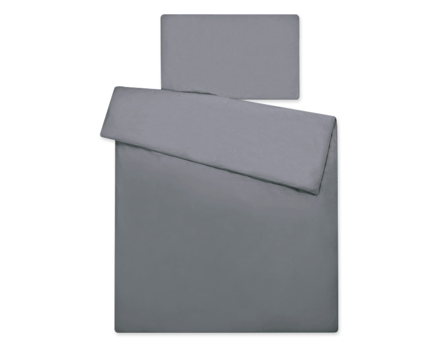 Otroška posteljnina 120 × 90 cm – temno siva