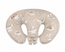 Nursing pillow cover for twins – forest friends