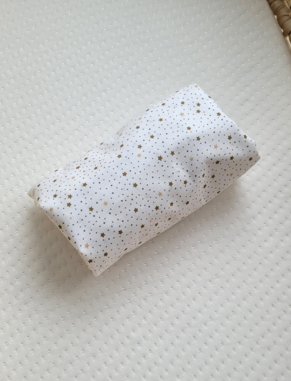 Rjuha za Mojzesovo košaro 75 × 35 cm – zlate zvezdice