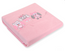 Fleece blanket – owls, bright pink