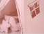 Teepee play tent with mat and cushions – pastel pink
