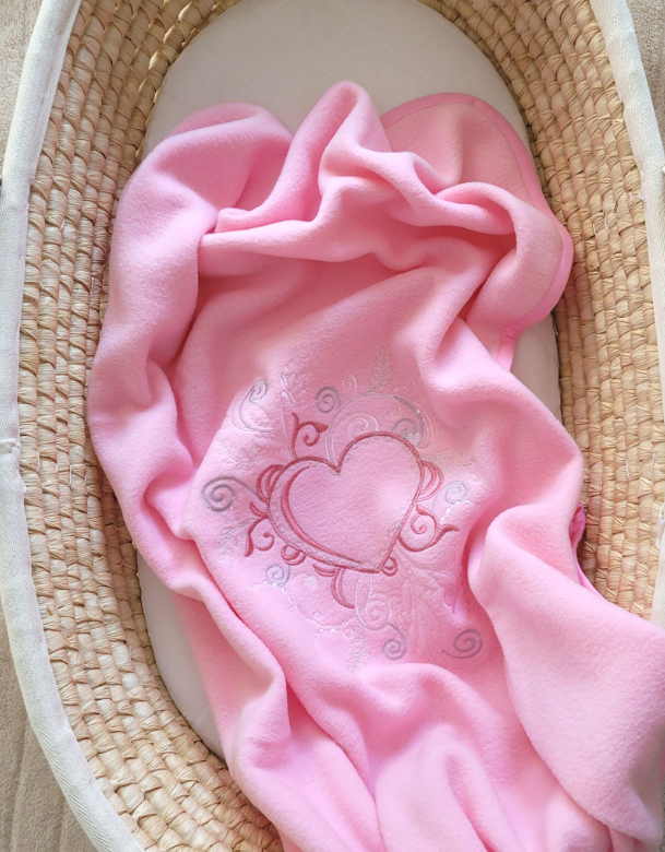 Fleece blanket – elegant light pink