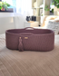 BOHO Moses basket with mattress – dusty pink