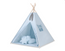 Teepee play tent with mat and cushions – blue