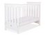 Lorenzo III wooden crib 120 × 60 cm – white-blue