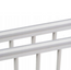 Lesena posteljica Lorenzo III 120 × 60 cm – belo-siva