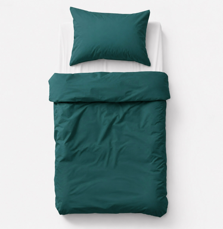 Children's bedding 135 × 100 cm – dark green